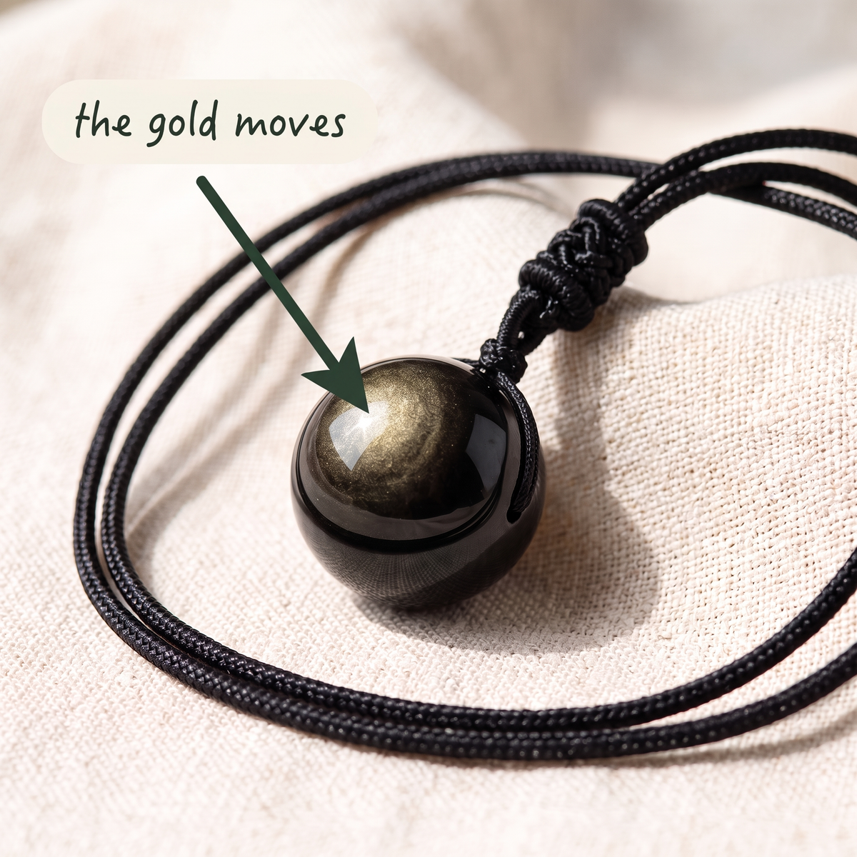 The gold moves