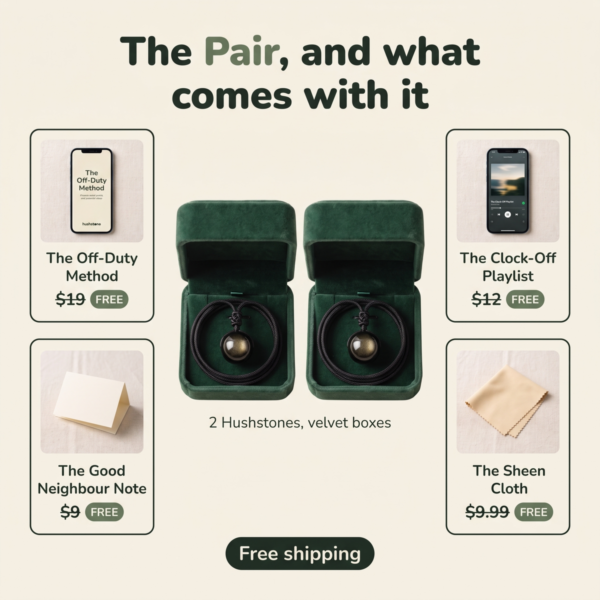 The Pair and its four free gifts